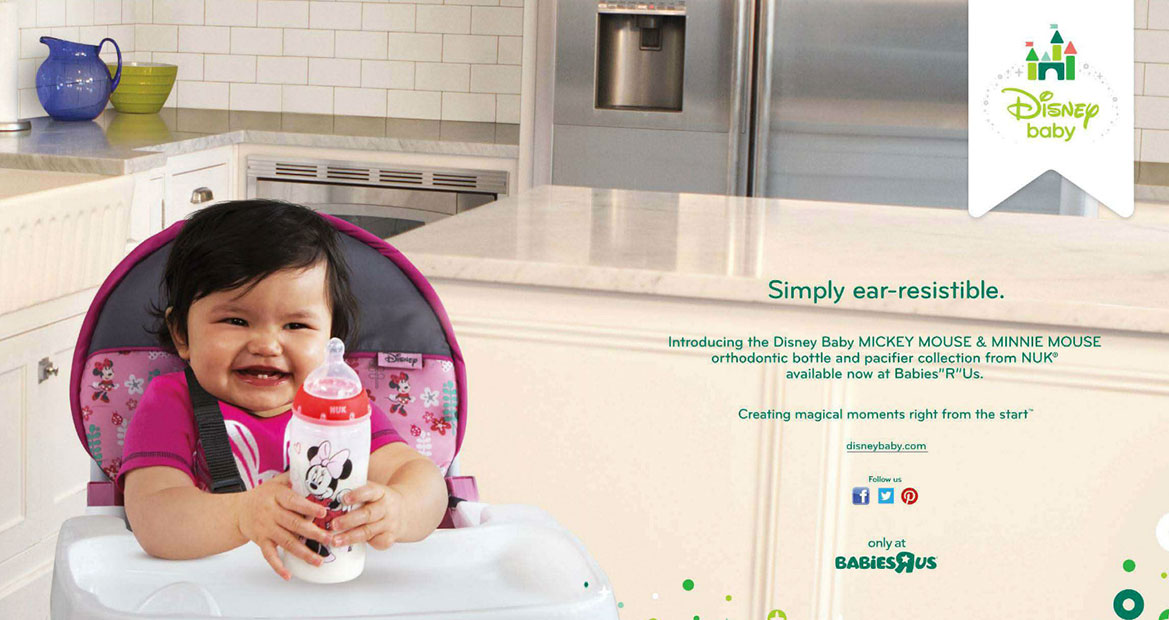 Disney Baby Advertising for Minnie Mouse Consumer Products