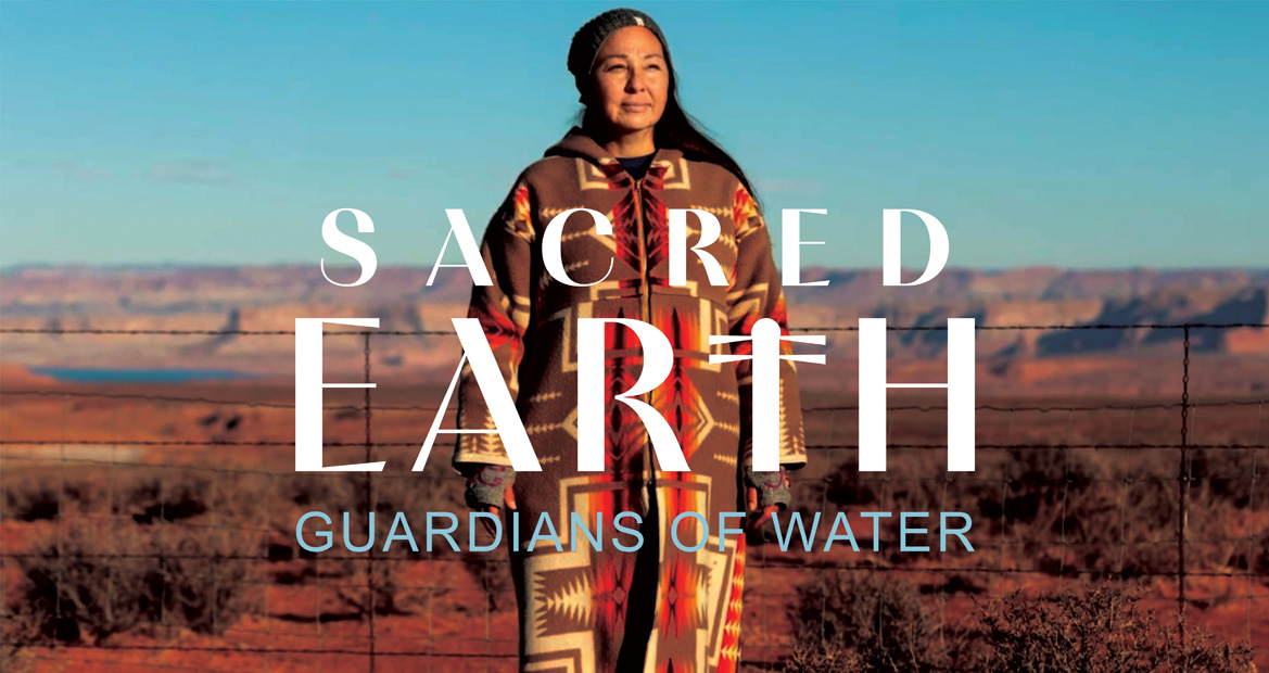 Sacred Earth: Guardians of Water, entertainment, film title design, documenatry film brand graphics, environmental documentary